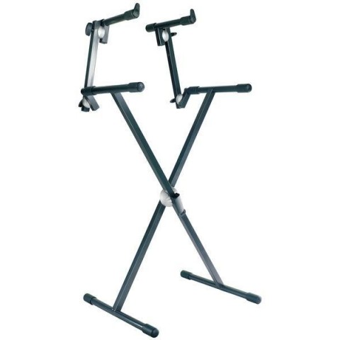 PROEL Keyboard állvány X kétszintes SNAP LOCK antracit szürke m: 560-970 mm sz:400 mm max:50kg