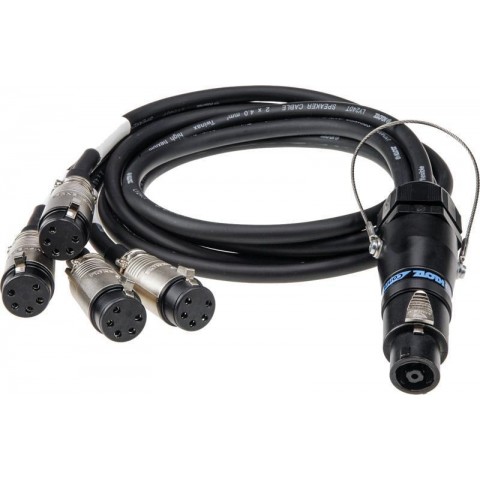 Klotz SPUTNIK TOP és SUB hangszóró adapter speakON 8p mama - 4 x EP 5p mama - 5m