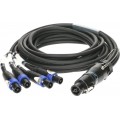 Klotz SPUTNIK TOP és SUB hangszóró adapter speakON 8p mama - 4 x speakON 4p mama - 3m
