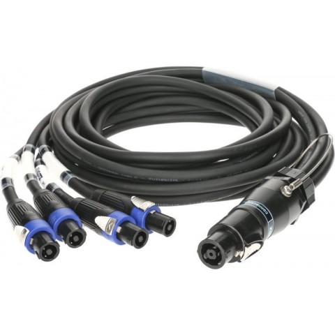 Klotz SPUTNIK TOP és SUB hangszóró adapter speakON 8p mama - 4 x speakON 4p mama - 3m