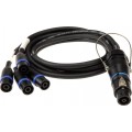 Klotz SPUTNIK TOP és SUB hangszóró adapter speakON 8p mama - 4 x speakON 4p papa - 5m
