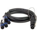 Klotz SPUTNIK TOP és SUB hangszóró adapter speakON 8p mama - 4 x speakON 4p papa