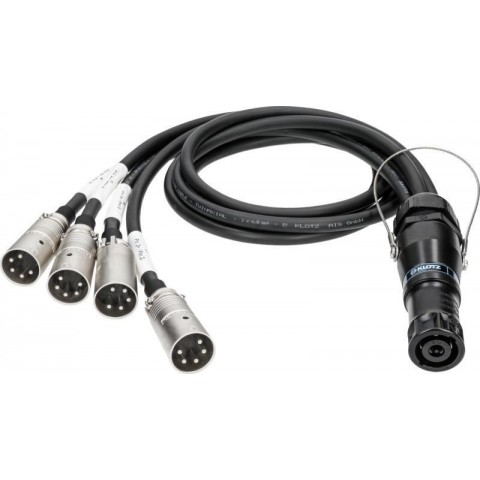 Klotz SPUTNIK TOP és SUB hangszóró adapter speakON 8p papa - 4 x EP 5p papa - 1m