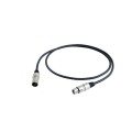 PROEL Mikrofonkábel, 10 m fekete, XLR 3FVPRO és XLR 3MVPRO csatlakozók, fémház, HPC210 kábel törésgá
