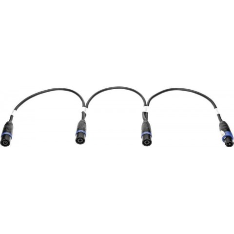 Klotz T Link párhuzamos adapter d&b speakON 4p mama-hez - 3 x speakON 4p papa - 0,6m