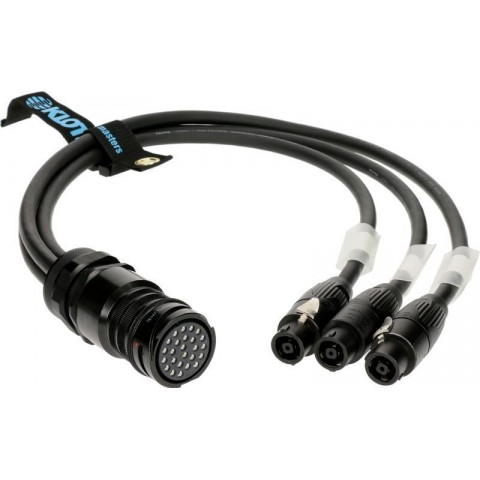Klotz SPUTNIK hangszóróadapter PA-COM® 25p mama - 3 x speakON 8p mama - 1m