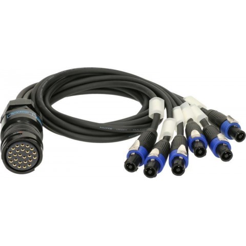 Klotz SPUTNIK d&b hangszóróadapter PA-COM® 25p mama - 6 x speakON 4p mama - 1m