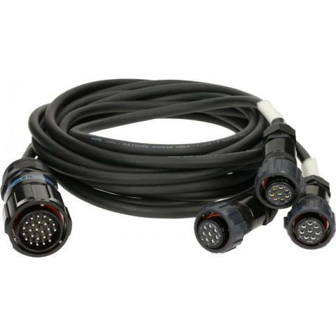 Klotz SPUTNIK hangszóróadapter PA-COM® 25p papa - 3 x PA-COM® 8p mama - 3m