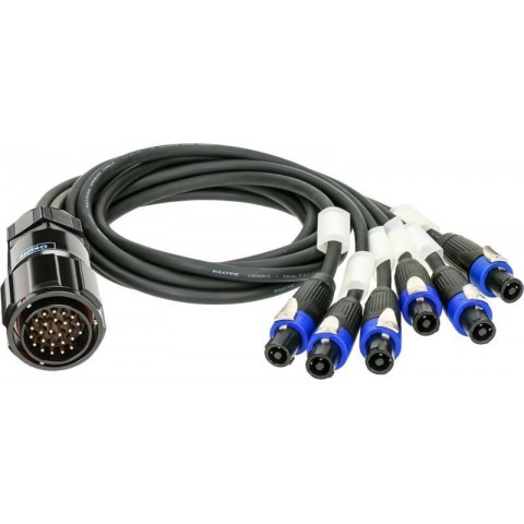 Klotz SPUTNIK d&b hangszóróadapter PA-COM® 25p papa - 6 x speakON 4p mama - 4m