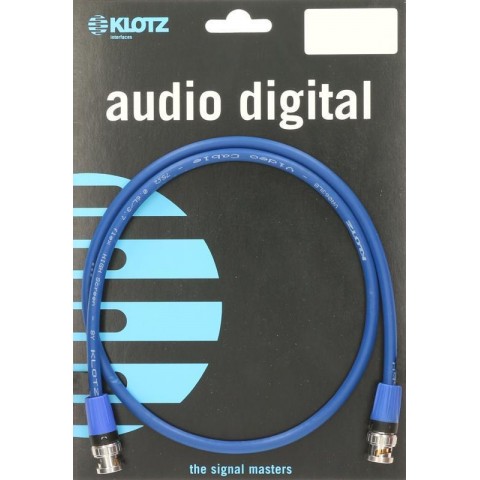 Klotz pro WordClock és AESid kábel Neutrik BNC csatlakozókkal - 1m