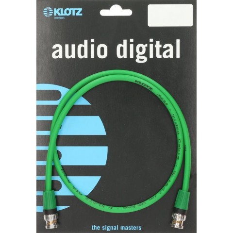 Klotz pro WordClock és AESid kábel Neutrik BNC csatlakozókkal - 1m