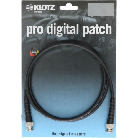 Klotz pro WordClock és AESid kábel Telegärtner BNC csatlakozókkal - 1m