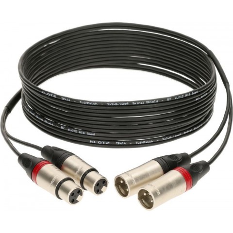 Klotz SXX sztereó mikrofonkábel - twinaxiális XLR 3p mama/papa nikkel Klotz csatlakozók - 20m