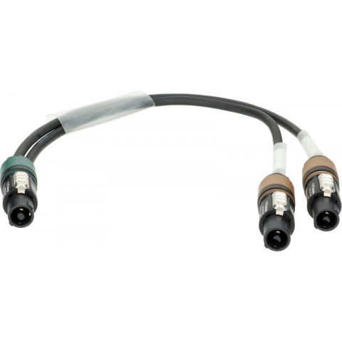 Klotz speakON Y hangszóróadapter speakON 4p mama - 2 x speakON 2p mama