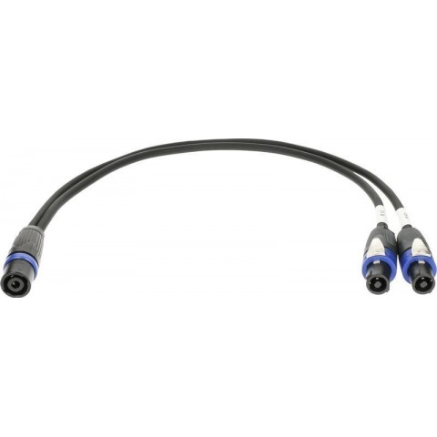 Klotz SPUTNIK TOP és SUB hangszóró adapter speakON 4p papa - 2 x speakON 4p mama - 0,6m