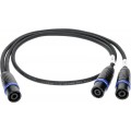 Klotz SPUTNIK TOP és SUB hangszóró adapter speakON 4p papa - 2 x speakON 4p papa