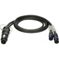 Klotz SPUTNIK Y hangszóró adapter speakON 8p mama - 2 x speakON 4p papa - 1m