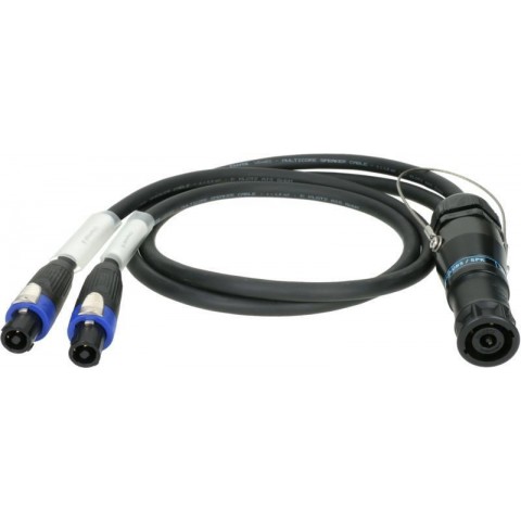 Klotz SPUTNIK Y hangszóró adapter speakON 8p papa - 2 x speakON 4p mama - 1m