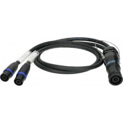 Klotz SPUTNIK Y hangszóró adapter speakON 8p papa - 2 x speakON 4p papa - 1m