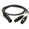 Klotz SPUTNIK TOP és SUB hangszóró adapter speakON 8p papa - 2 x speakON 8p mama - 1,5m