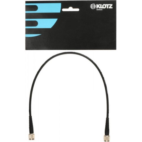 Klotz flexibilis 50 ohmos koaxkábel - RG58C/U Damar & Hagen TNC dugókkal - 0,3m