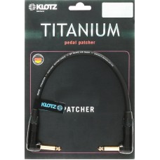Klotz TITANIUM supreme patch kábel pipa csatlakozókkal - 0,3m
