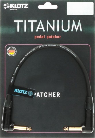 Klotz TITANIUM supreme patch kábel pipa csatlakozókkal - 0,6m