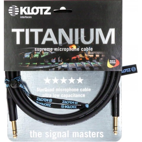 Klotz TITANIUM StarQuad analóg audiokábel Neutrik szimmetrikus fémcsatlakozókkal - 10m