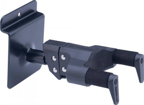 Hercules Ukulele tartó alumínium sínes panelre szerelhető fém AGS tartó