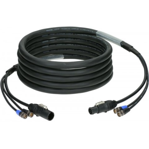 Klotz 6G SDI videó és táp 3G1.5 hibrid kábel 2 x UHD BNC + powerCON TRUE1 - 20m