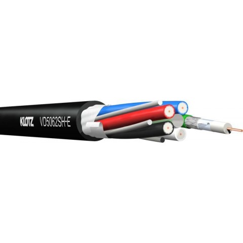 Klotz HD-SDI - többcsatornás videokábel 5 x 0.6/28.AF - FRNC - Eca - 25m