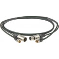 Klotz HD-PowerLink DC, videokábel BNC csatlakozókkal és XLR 4p mama/papa csatlakozóval - 1,5m