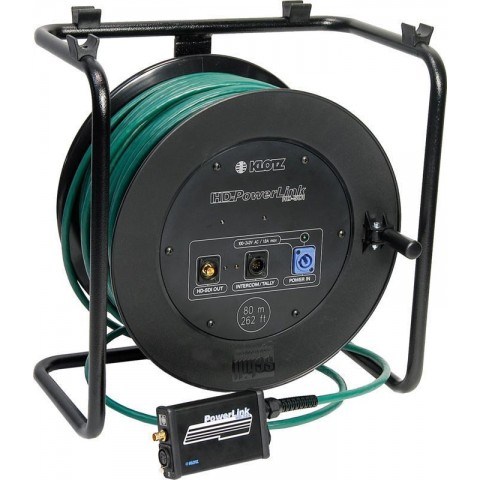 Klotz HD-PowerLink DC kamera átviteli rendszer kábeldobon - 1,5 Gbit/s - 1m