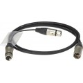 Klotz HD-PowerLink ITC és tie line bemeneti kábel XLR 7p mama - XLR 5p papa, XLR 3p mama - 2m