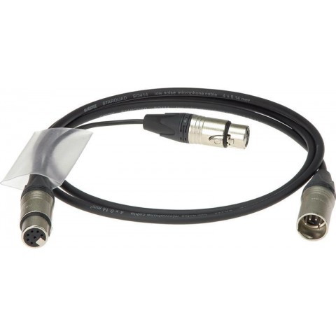 Klotz HD-PowerLink ITC és tie line bemeneti kábel XLR 7p mama - XLR 5p papa, XLR 3p mama - 2m