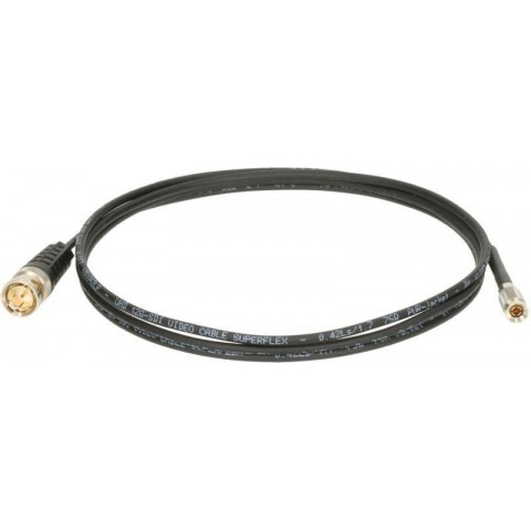 Klotz ultra vékony szuper flex UHD 12G-SDI adapter kábel - BNCslim dugó - DIN1.0/2.3 dugó - 1m