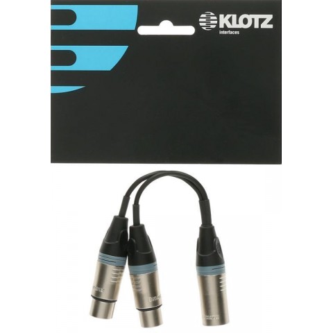 Klotz Összekötő adapter ellenállással mátrix XLR papa - 2x XLR csatlakozóval - 0,2m
