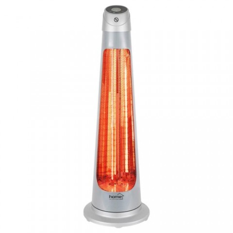 Home FK 252 álló elektromos karbon és halogén kombinált fűtőtest, 1200W/1200W, IPX4 védelem, távirányító, ezüst