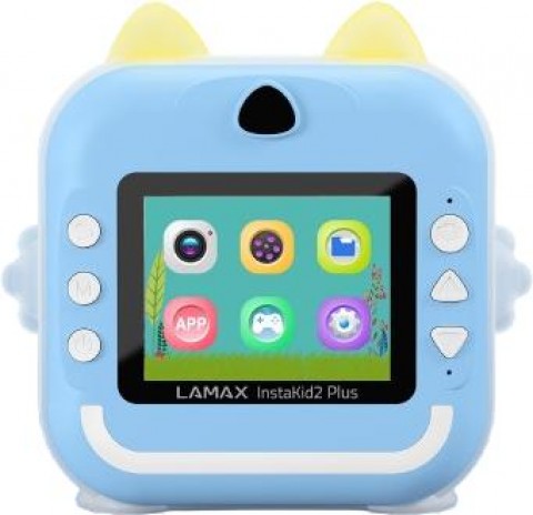 LAMAX InstaKid2 AI Plus Blue Hőpapíros gyerek fényképező Kék LAMAX InstaKid2 AI Plus Blue Hőpapíros gyerek fényképező Kék