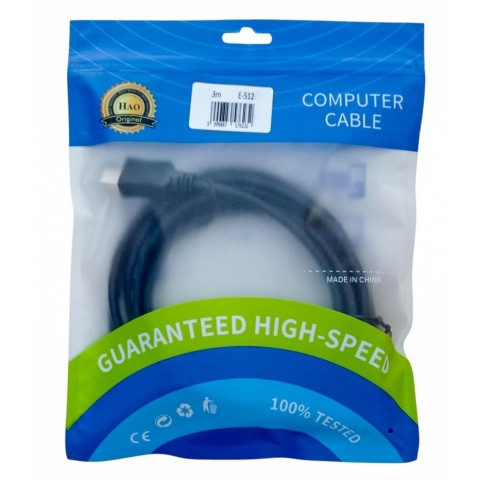 Econ HDMI-HDMI Kábel 5m 1.4 Kompatibilis Aranyozott E-513