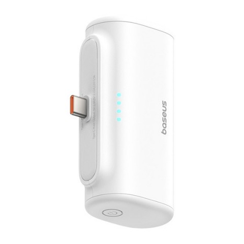 Baseus Compact 20W gyorstöltő powerbank 5000mAh Type C csatlakozóval fehér