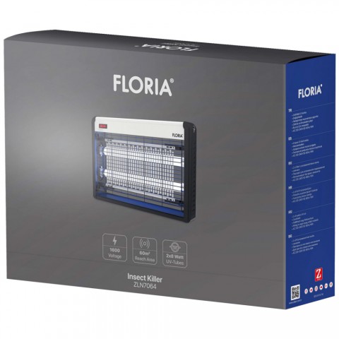 Floria ZLN7064 Elektromos csapda rovarok számára UV fény 16W
