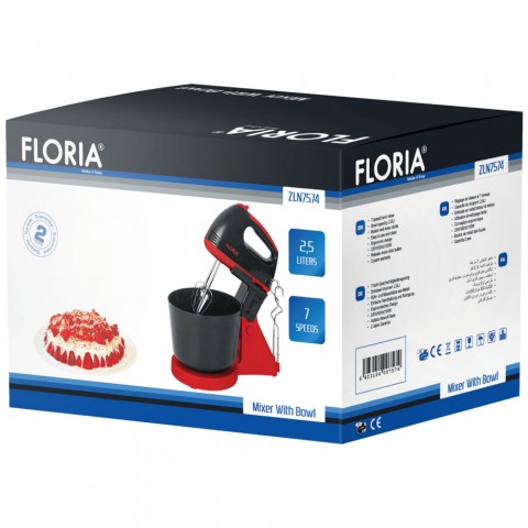 Floria ZLN7574 Keverő tállal 150W 2,5 liter 7 sebesség