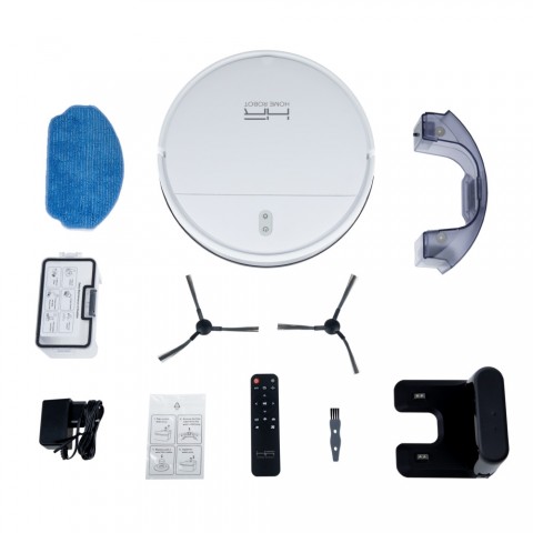 HOME ROBOT RV500 Intelligens robotporszívó nedves száraz HEPA szűrő applikációval - FEHÉR