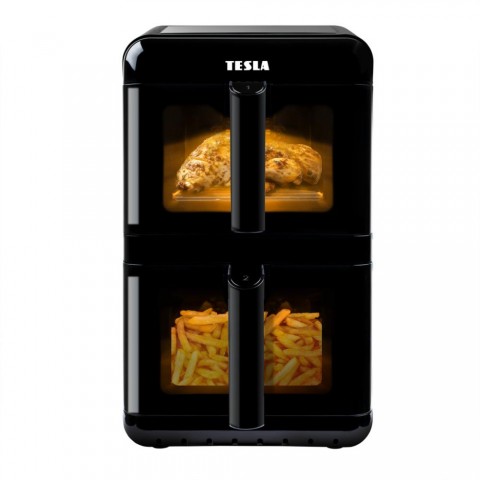 TESLA AirCook DualZone Q680 XXL dupla forró levegős sütő