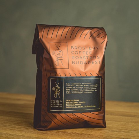 Brostery Kenya Embu County kézműves szemes kávé 1kg Brostery Kenya Embu County kézműves szemes kávé 1kg