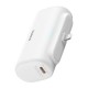 Baseus Compact gyorstöltő powerbank 5000 mAh 20W iPhone csatlakozóval fehér
