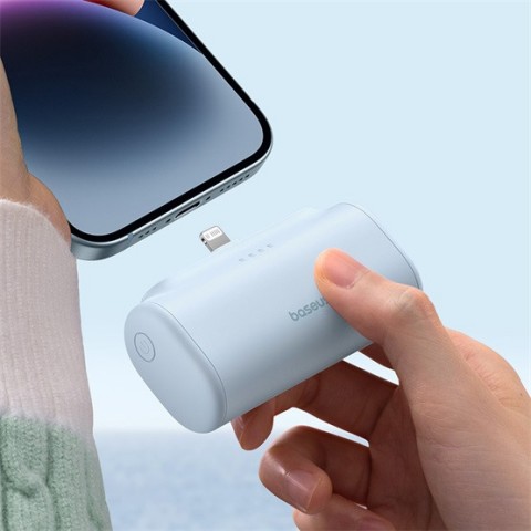 Baseus Compact gyorstöltő powerbank 5000 mAh 20W iPhone csatlakozóval kék