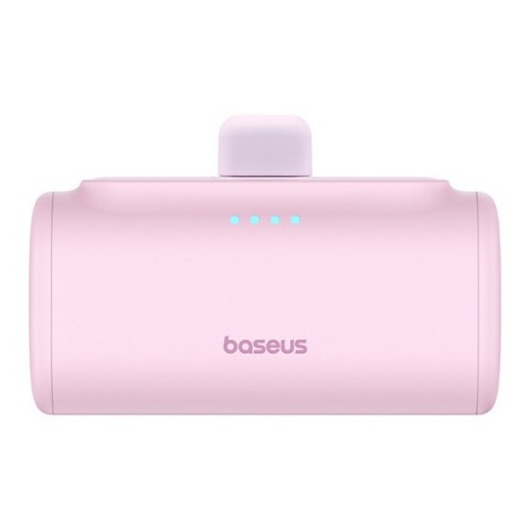 Baseus Compact 20W gyorstöltő powerbank 5000mAh iPhone csatlakozóval rózsaszín