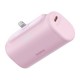 Baseus Compact 20W gyorstöltő powerbank 5000mAh iPhone csatlakozóval rózsaszín